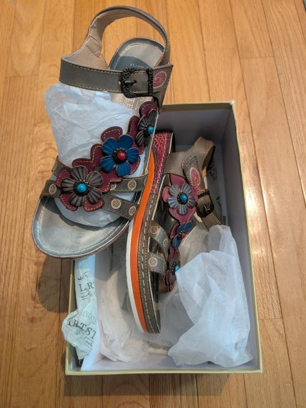 L'Artiste Spring Step Women's Goodie Gry Size EU40 Sandals